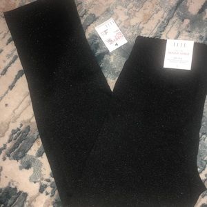 Elle sparkly black stretch pants